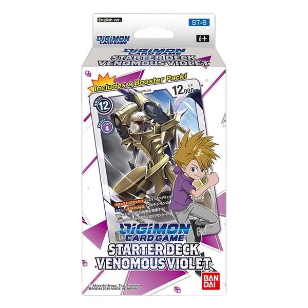 Digimon Card Game: Starter Deck - Venomous Violet ST-6 Tabletop 3 Digimon Card Game: Starter Deck - Venomous Violet ST-6 Tabletop