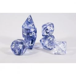 Chessex Nebula Black/White Polyhedral 7 Die Set Tabletop