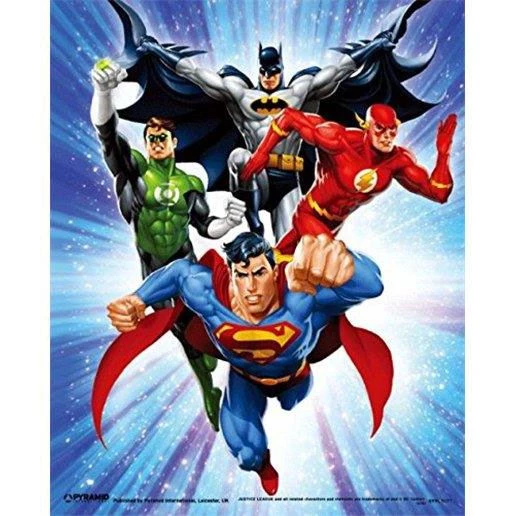 DC Comics Justice League 10 X 8 Lenticular 3D Poster 3 DC Comics Justice League 10 X 8 Lenticular 3D Poster