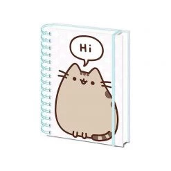 Home & Gifts Pusheen Says Hi A5 Wiro Notebook