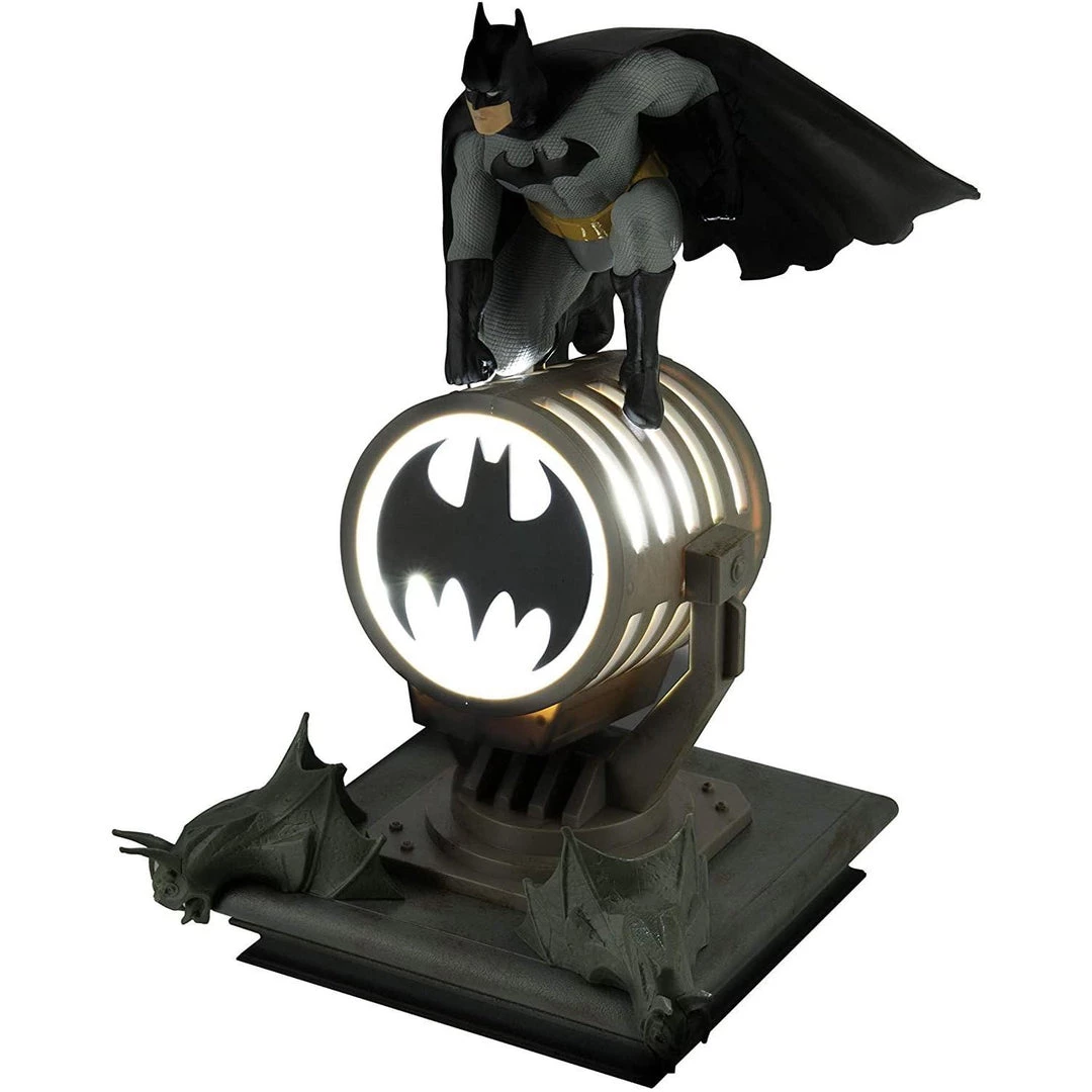 Batman Figurine Bat Signal Table Lamp PALADONE 4 Batman Figurine Bat Signal Table Lamp PALADONE