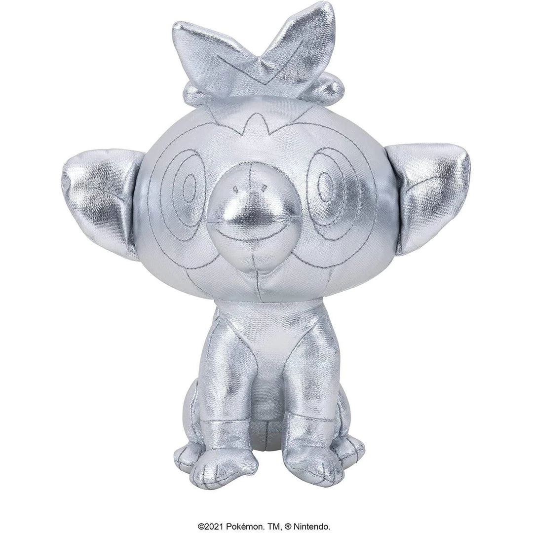 Pokemon Grookey 8" Silver Plush Toys & Figures 3 Pokemon Grookey 8" Silver Plush Toys & Figures