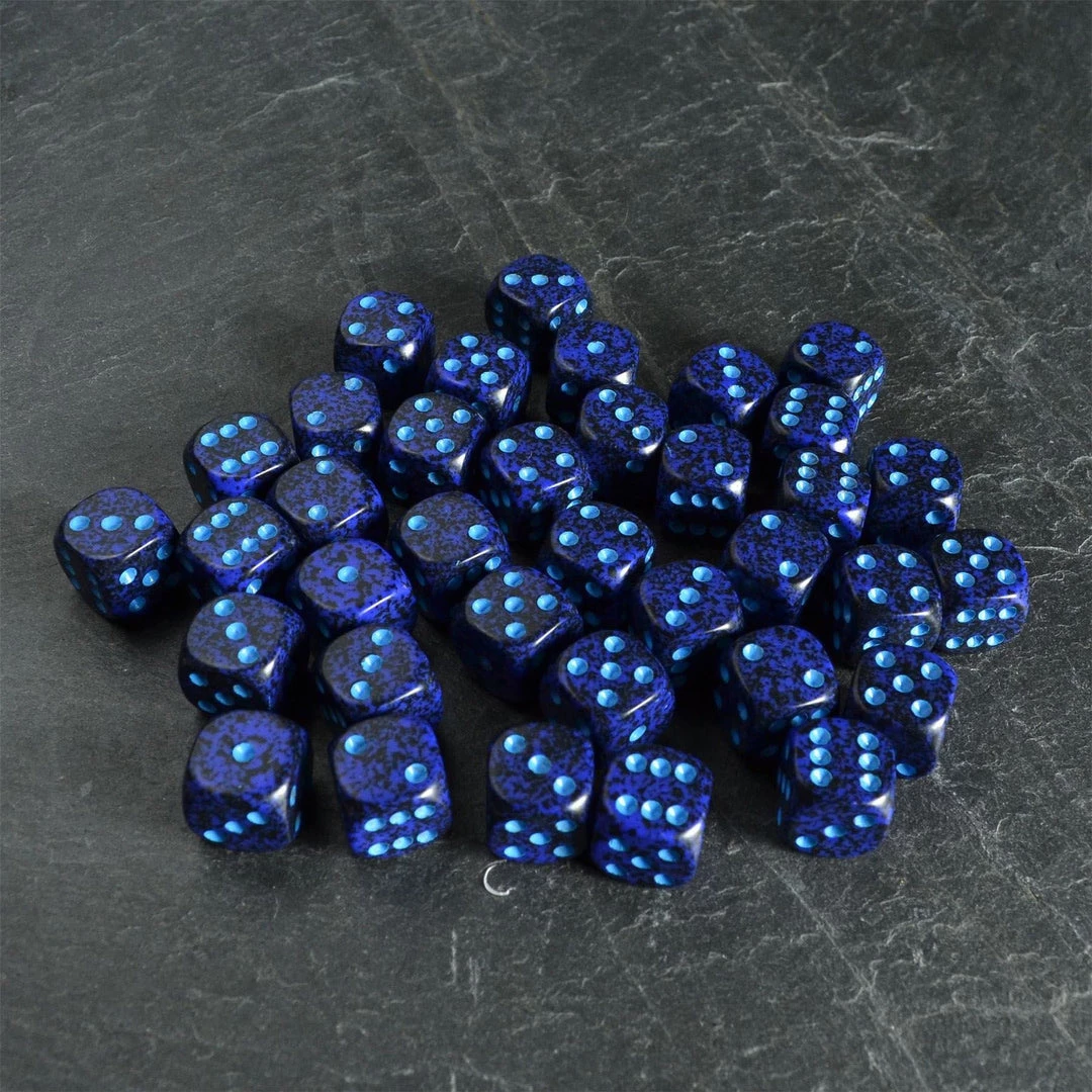 Chessex Speckled D6 Set Of 36 Cobalt Tabletop 4 Chessex Speckled D6 Set Of 36 Cobalt Tabletop