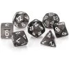 Chessex Tabletop Translucent Smoke/White Polyhedral 7 Die Set
