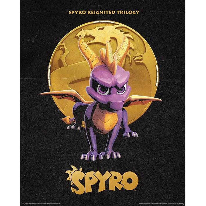 Spyro (Golden Dragon) Mini Poster Gaming 3 Spyro (Golden Dragon) Mini Poster Gaming