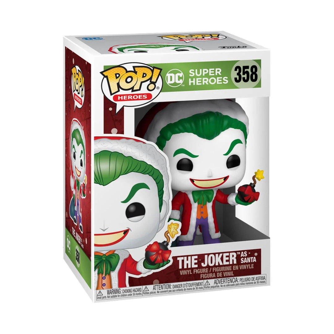 Batman POP! Heroes: DC Holiday - Santa Joker Toys & Figures 4 Batman POP! Heroes: DC Holiday - Santa Joker Toys & Figures