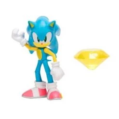 Sonic The Hedgehog Sonic W/ Yellow Emerald Action Figure