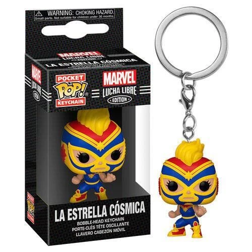 Marvel: Lucha Libre Home & Gifts POP Keychain: Marvel Lucha Libre - Captain Marvel 4 Marvel: Lucha Libre Home & Gifts POP Keychain: Marvel Lucha Libre - Captain Marvel