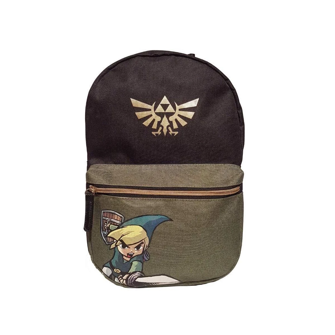 Gaming The Legend Of Zelda - Black Woods Boys Link Backpack 3 Gaming The Legend Of Zelda - Black Woods Boys Link Backpack