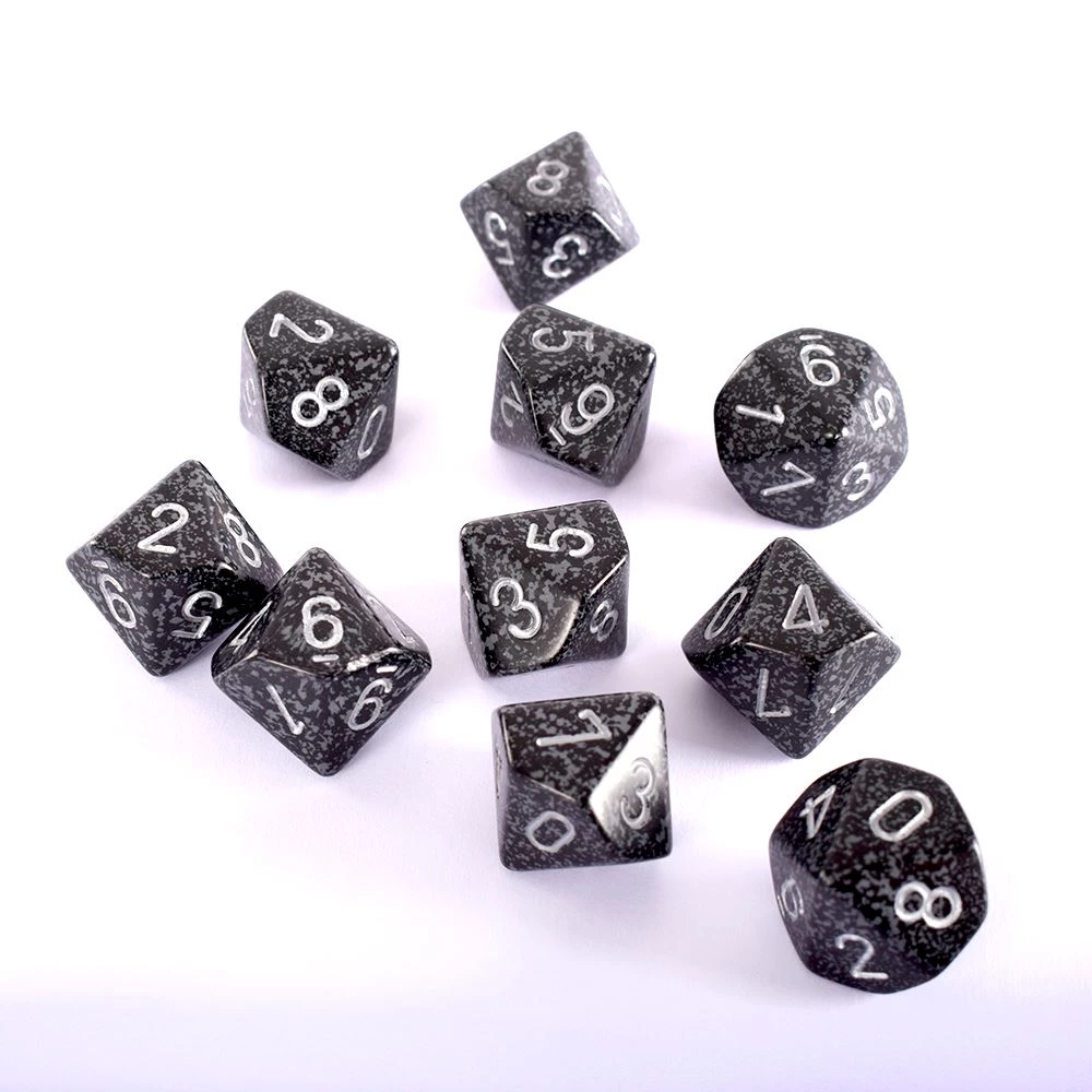 Chessex Dice Speckled Ninja Set Of Ten D10 3 Chessex Dice Speckled Ninja Set Of Ten D10