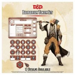 Dungeons & Dragons Tabletop D&D Barbarian Token Set