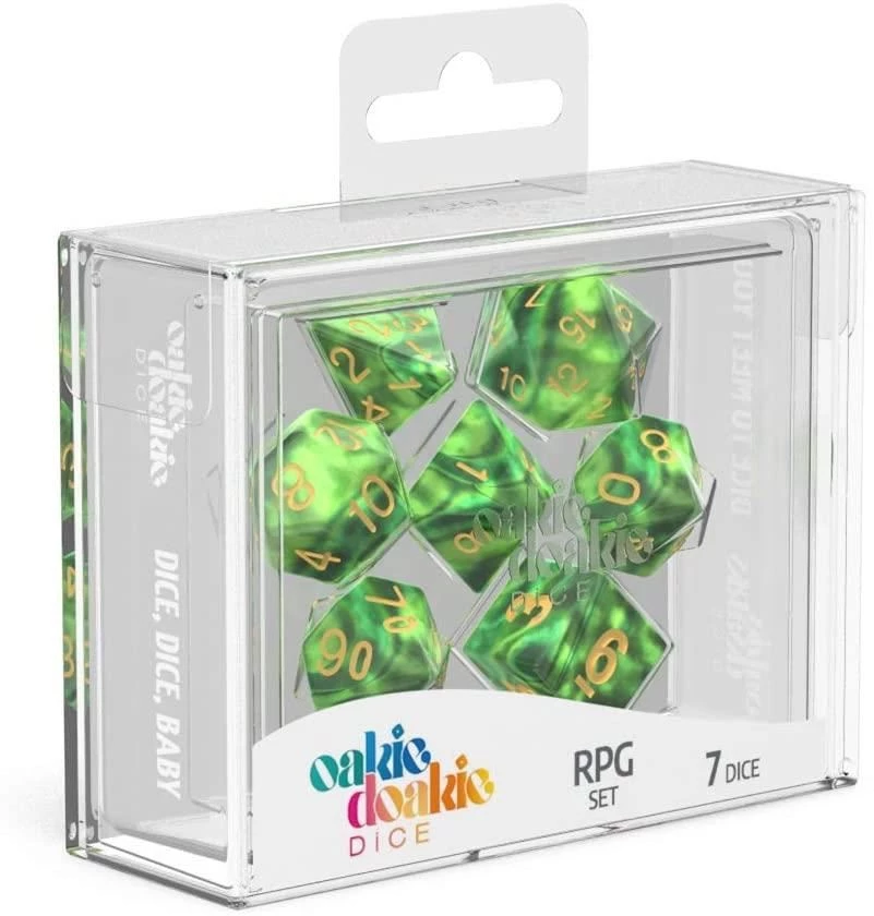 Oakie Doakie Dice Oakie Doakie - Gemdice Jungle RPG Dice Set Tabletop 5 Oakie Doakie Dice Oakie Doakie - Gemdice Jungle RPG Dice Set Tabletop