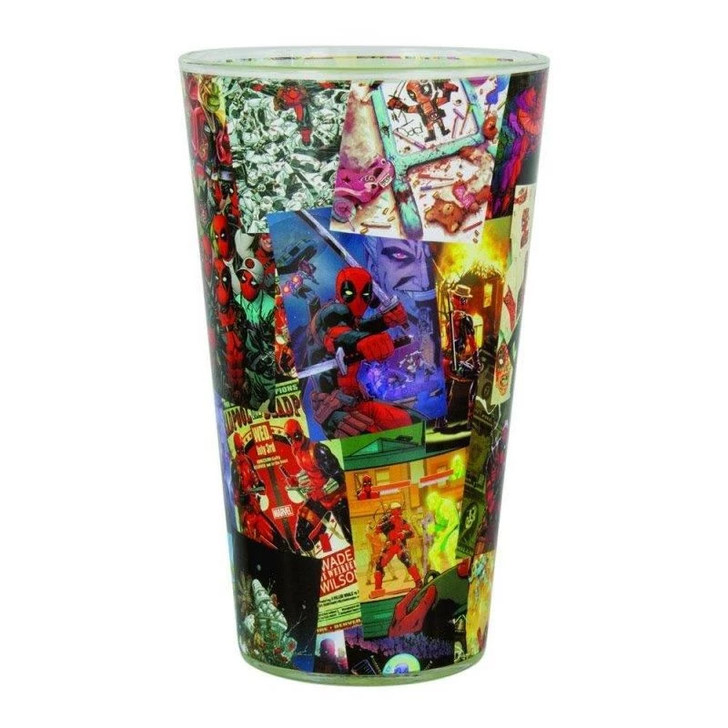 Marvel Deadpool Tumbler Glass PALADONE 5 Marvel Deadpool Tumbler Glass PALADONE