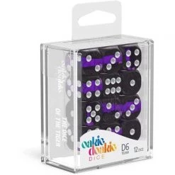 Oakie Doakie Dice Tabletop Oakie Doakie 16mm D6 Set Of 12 -Enclave Amethyst