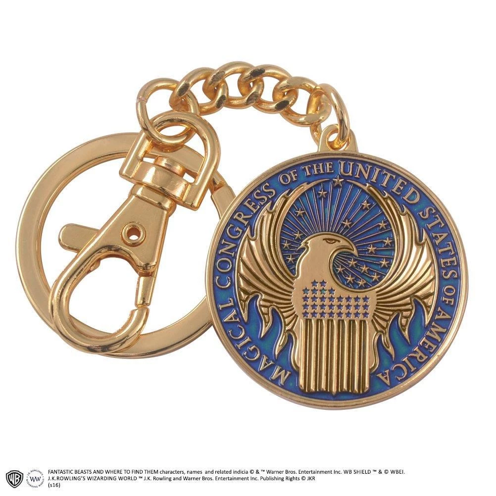Harry Potter Fantastic Beasts M.A.C.U.S.A Emblem Keychain Film & TV 3 Harry Potter Fantastic Beasts M.A.C.U.S.A Emblem Keychain Film & TV