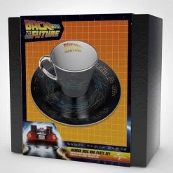 Back To The Future BTTF Car Mirror Mug & Plate