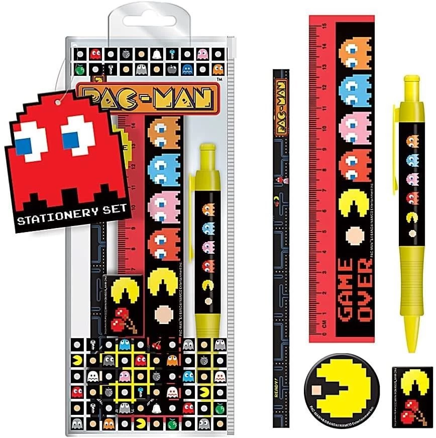 Gaming Pac-Man Characters Stationery Bag 6 Gaming Pac-Man Characters Stationery Bag