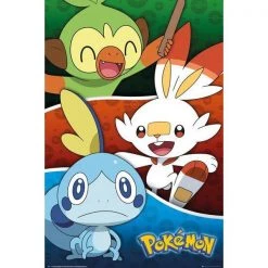 Pokemon Galar Starters Poster 29