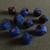 Chessex Tabletop Gemini D10 Set Black Star/Red 1 Chessex Tabletop Gemini D10 Set Black Star/Red