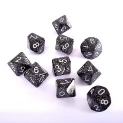 Chessex Dice Speckled Ninja Set Of Ten D10