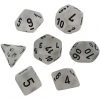 Chessex Tabletop Frosted Poly 7-Die Clear/black