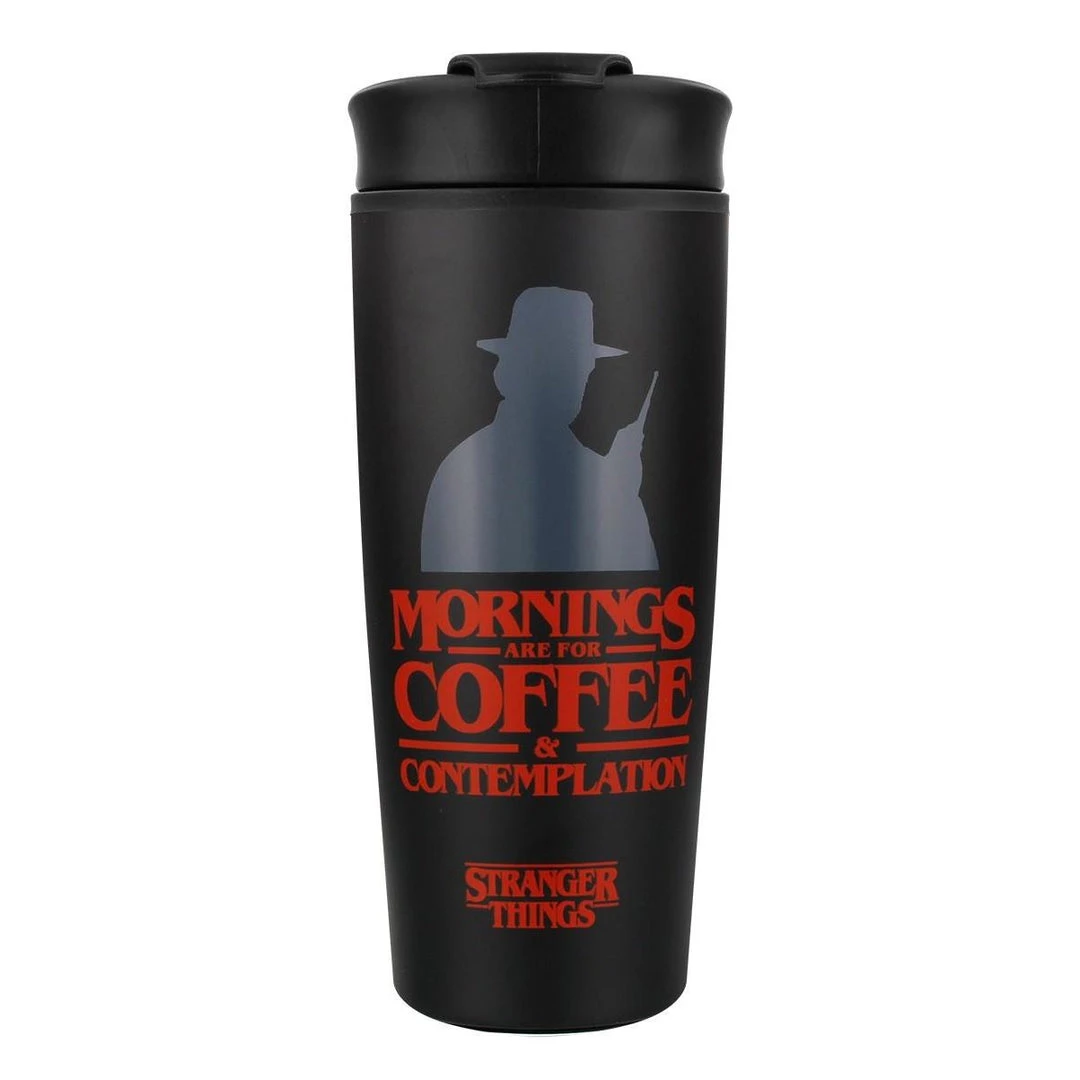 Film & TV Stranger Things 'Coffee And Contemplation' Travel Mug 3 Film & TV Stranger Things 'Coffee And Contemplation' Travel Mug