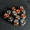 Chessex Gemini Copper/Steel/White D6 Set 2 Chessex Gemini Copper/Steel/White D6 Set