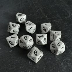 Chessex Tabletop Speckled D10 Set Arctic Camo