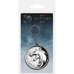 The Witcher Wolf Metal Keychai Gaming