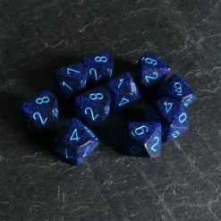 Chessex Speckled D10 Set Cobalt Tabletop