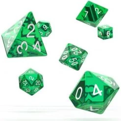 Oakie Doakie Dice Oakie Doakie - Translucent Green RPG Dice Set