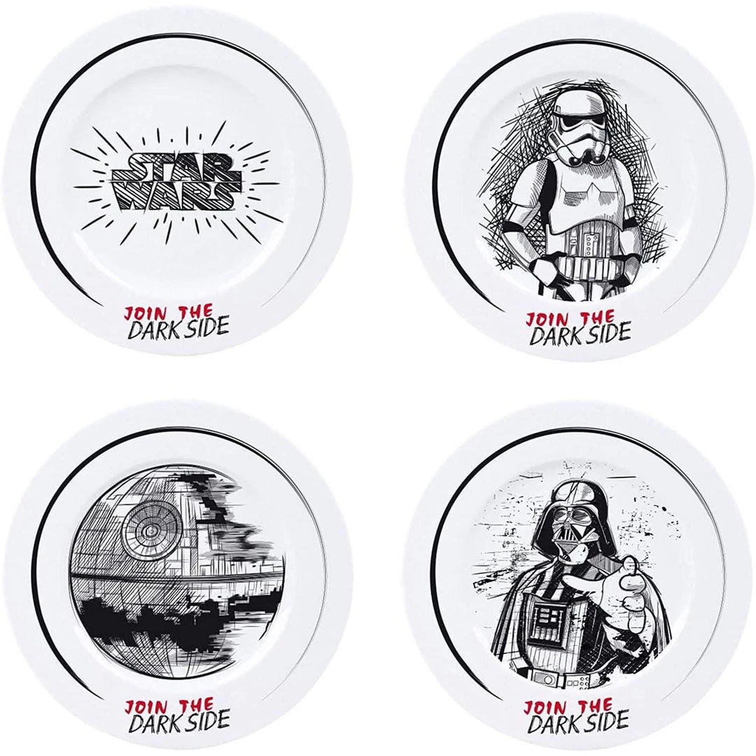 Star Wars Join The Dark Side Plate Set Film & TV 3 Star Wars Join The Dark Side Plate Set Film & TV