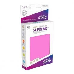 Ultimate Guard Supreme UX Sleeves: Japanese Size Matte Pink (60)
