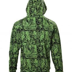 Geek-Aboo The Hulk Comic Book Pattern Hoodie Geek Gear