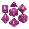 Chessex Opaque Light Purple/White Polyhedral 7 Die Set 1 Chessex Opaque Light Purple/White Polyhedral 7 Die Set