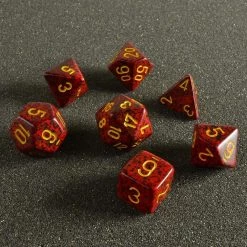 Chessex Speckled Poly 7 Set Mercury