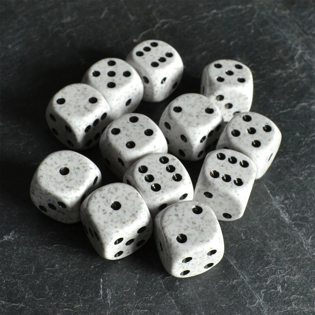 Chessex Arctic Camo Speckled D6 Set Tabletop 4 Chessex Arctic Camo Speckled D6 Set Tabletop