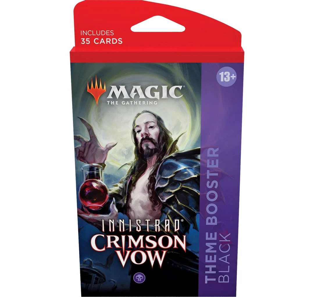 Magic: The Gathering MTG: Innistrad - Crimson Vow Theme Booster - Black Tabletop 3 Magic: The Gathering MTG: Innistrad - Crimson Vow Theme Booster - Black Tabletop