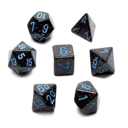 Chessex Speckled Poly 7 Set Blue Stars 5 Chessex Speckled Poly 7 Set Blue Stars