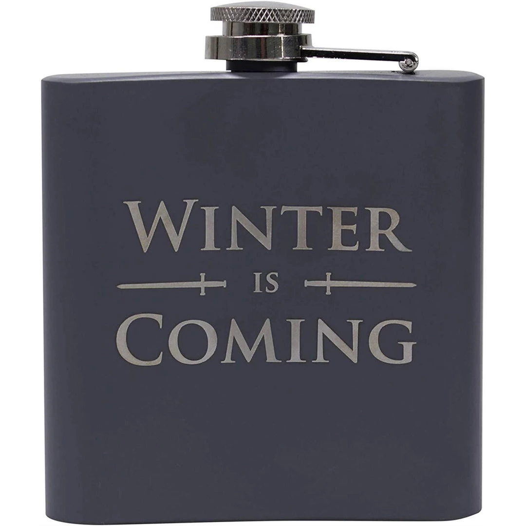 Game Of Thrones - 'Winter Is Coming' Hip Flask HALF MOON BAY Film & TV 5 Game Of Thrones - 'Winter Is Coming' Hip Flask HALF MOON BAY Film & TV