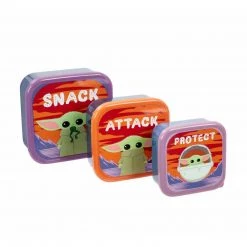 The Mandalorian: The Child - Storage Set Of 3 (Snack, Attack, Protect)