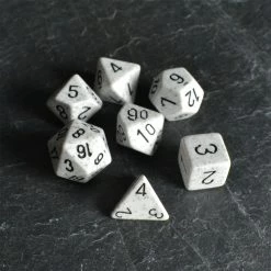 Chessex Speckled Poly 7 Set Artic Camo Tabletop 6 Chessex Speckled Poly 7 Set Artic Camo Tabletop