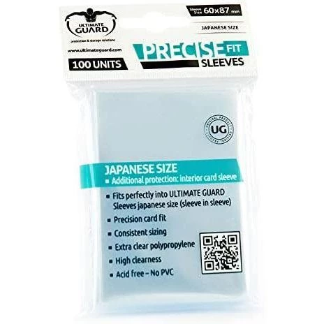 Tabletop Ultimate Guard Precise-Fit Card Sleeves Japanese Size - Transparent 4 Tabletop Ultimate Guard Precise-Fit Card Sleeves Japanese Size - Transparent