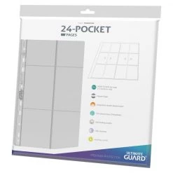 Deals Geek-Aboo Store 39 Ultimate Guard Quadrow 24-Pocket Pages (10pcs) - Clear
