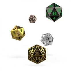 Oakie Doakie Dice Tabletop Oakie Doakie - D20 Spindown Metal Set