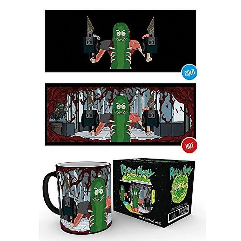 Rick And Morty Rick & Morty - Pickle Rick Heat Mug Film & TV 4 Rick And Morty Rick & Morty - Pickle Rick Heat Mug Film & TV