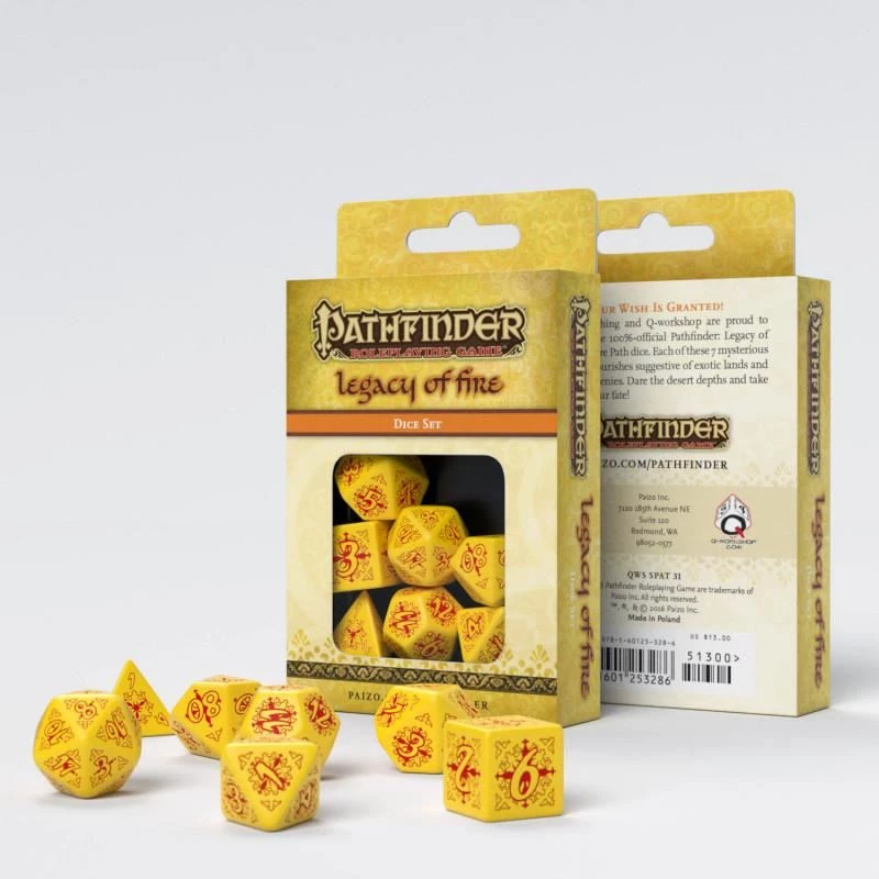 Pathfinder Legacy Of Fire Dice Set 4 Pathfinder Legacy Of Fire Dice Set