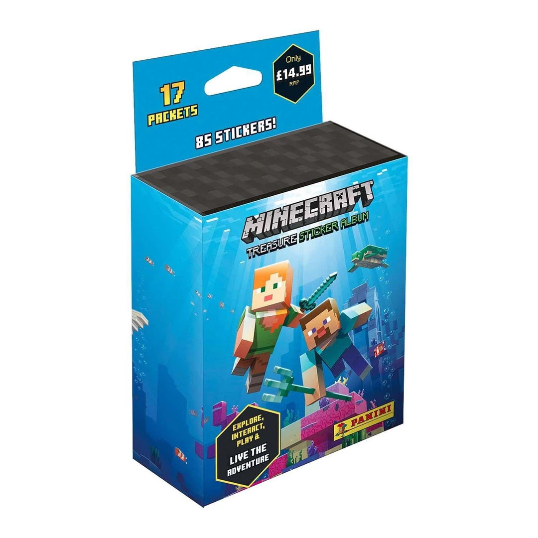 Minecraft Treasure Sticker Album: 17 Pack 3 Minecraft Treasure Sticker Album: 17 Pack