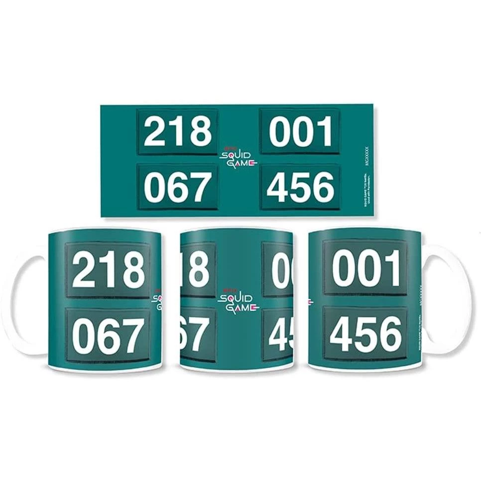 Squid Game Numbers Mug 3 Squid Game Numbers Mug