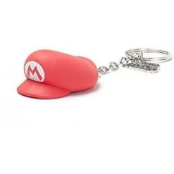 Super Mario Gaming Mario Hat 3D Rubber Keychain